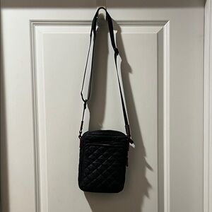 MZ Wallace Black Quilted Crossbody Bag